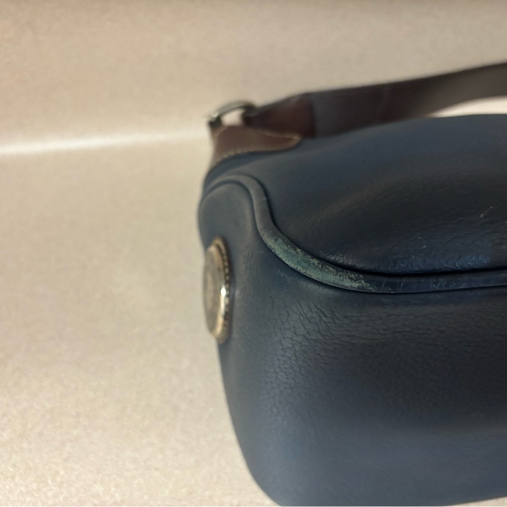 Vintage Dooney & Bourke Navy Shoulder Bag - Picture 10 of 16